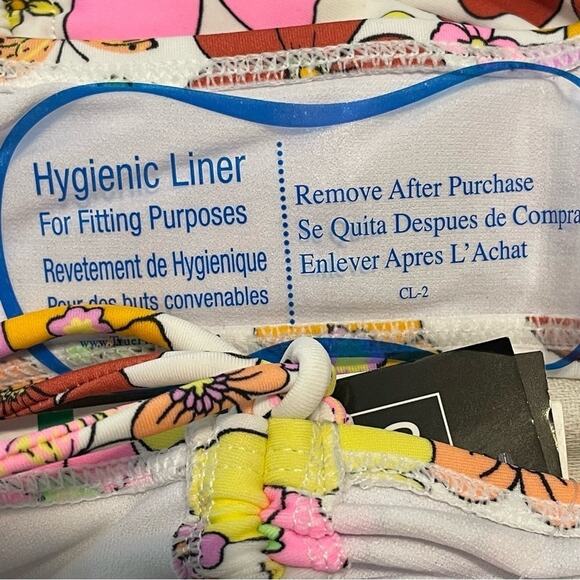 California Waves Floral Print Bikini Large NWT - Picture 13 of 14